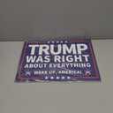 Vrogadso Pro Trump 2024 Yard Sign Trump Was Right About Everything Signs Trump Yard Sign with Yard Stake 12''x18'' Large
