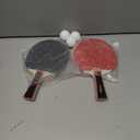 Ping Pong Paddles with Balls - Better Control & Sticky Inverted Rubber - Table Tennis Paddles Set for Indoor & Outdoor Games