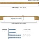 2328 10 Pack 8.8 Inch(224mm) Kitchen Cabinet Handles Antique Brass Cabinet Pulls Kitchen Cabinet Hardware Drawer Pulls for Cupboard Wardrobe