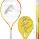 AMA SPORT Kids Tennis Racket for Junior Toddlers Starter Kit 17-25" Tennis Racquet for Girls and Boys with 420D Nylon Shoulder Strap Bag (Orange)