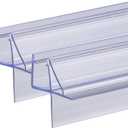 ShowerDoor Bottom Seal 2-Pack 3/8" x 36" Frameless Glass Shower Door Seal Strip Stop Leaks and Create a Water Barrier Replacement Shower Cubicle Shower Screen Seal Strip