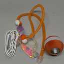 Interactive Cat Toys for Indoor Cats,The 3rd Generation Agile Moving Cat Ball with Elastic Mesh Tail,Automatic Kitten Toys for Bored Indoor Adult Cats,Motion Activated (Orange)