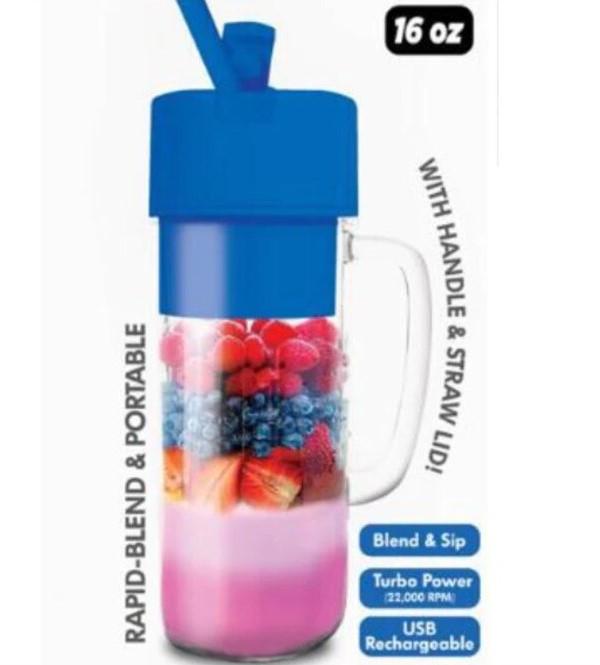 Better Blender Turbo Power USB Rechargeable 16 Oz