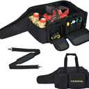 Chainsaw Carrying Case,10Inch & 12Inch Cordless Power Chainsaw & Accessories,Waterproof Chainsaw Storage Bag Compatible with DEWALT & Greenworks& Ego&SunJoe. Chainsaw Case,Bag Only