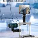 Universal Handfree Tablet Mount with 360 Degree Rotation, Compatible with 4-10" Smartphones & Tablets, Portable Travel Must Haves for Plane Tray Table, Home, Kitchen, Office, Outdoor