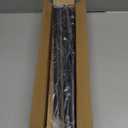 Curtain Rods for Windows 48-84 inch, 3/ 4 inch Heavy Duty Adjustable Decorative Curtain Rod with Modern Finials, Window Rods for Bedroom, Living Room, Patio and Kitchen