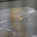 R-kay Gold Plastic Plates - 40 Pack - 20 Square 10.25'' & 20 Round 7.5'' Disposable Plates - Heavy Duty Plastic Plates for Party & Wedding