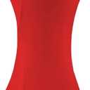 meioro Cocktail Table Covers Red, 32x43 Inch Highboy Spandex Fitted Tablecloth for Round Tables, Stretch Square Corners High Top Cocktail Table Cover for Party Bar Wedding Birthday Banquet Outdoor