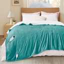 Bedsure Electric Blanket Twin - Soft Flannel Heated Blanket Twin Size, GentleSoft Fast Heating with 10 Time Settings & 6 Heat Settings, Warm Gifts for Women Grandma (62x84 inches, Teal)