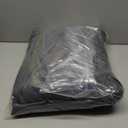 Joydeco Blackout Curtains 120 Inches Long 2 Panels Burg, Room Darkening Curtains for Bedroom, 100% Black Out Textured Thermal Drapes Privacy Protection 2 Panels Set(W52 x L120 Inch, Greyish White)