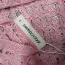 BreathSunny Womens Crochet Swimsuit Coverup Crop Top Summer 2025 Trendy Outfits Scoop Neck Off The Shoulder Hollow Out Mesh Swimwear Coverups Beach Bathing Suit Cover Up Cropped Tops Pink S