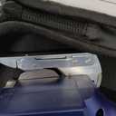 Cordless Electric Scissors: 4V Rechargeable Rotary Cardboard Cutter, 3000mAh Battery, with LED Light, 2 Blades, Box Cutter for Fabric Carpet Carton Plastic Leather Cloth (Blue)