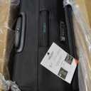 DELSEY PARIS Helium DLX Softside Expandable Luggage with Spinner Wheels, Black, Checked-Large 29 Inch