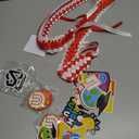 Juexica Kindergarten Graduation Ribbon Leis Class of 2026 Braided Necklace Making Kit with Alphabetic Decorative Cards Preschool Kids Grad Graduation Party Gifts(Red, White)