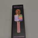 BlueFire 4 in 1 Karaoke Wireless Microphone with LED Lights, Portable Microphone for Kids, Great Gifts Toys for Kids, Girls, Boys and Adults (Gold)