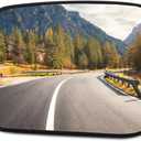 SCITOO Driver Side Mirror Glass Compatible with 2008-2015 For NISSAN ROGUE W/HEATED Chrome Flat Left Exterior Mirror Glass With Backing Plate RM51601-11P