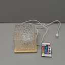 Ocean Wave Projector Light, 16-Color LED Cube Lamp & Remote, 3D Holographic Water Ripple, Romantic Ambient Lighting for Kids Room, Meditation, Relaxation, Bathroom, Night Light (Plug-in)