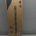 ZENPETIO Camping Cot for Adults, Heavy-Duty Portable Cot Bed with Mattress, Foldable Padded Sleeping Cots for Camping Travel Tent Day Bed Outdoor & Home Guest, Max Load 500 LBS, 75x28x15 (Gray Frame + Onyx Cushion)