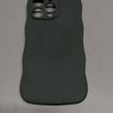 Magnetic for iPhone 16 Pro Case, [Full Camera Protection][Compatible with MagSafe] Cute Wave Frame Silicone Shockproof Protective Phone Case for iPhone 16 Pro 6.3", Alpine Green