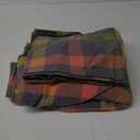 VM VOUGEMARKET Washed Cotton Bedding Set King Colorful Plaid Duvet Cover Set 3 Pieces Orange Grey Green Grid Duvet Cover with Zipper Ties for Men Women-104x90 Inch (King(1 Duvet Cover + 2 Pillow Shams), # Multicolor Plaid)