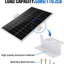 ECO-WORTHY 16 Units Solar Panel Mounting Brackets,Z Bracket Sets Lightweight Aluminum Corrosion-Free for RV, Trailer, Boat, Yachs, Wall and Other Off Gird Roof,4 Set of 4 Units