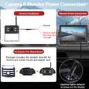 Wireless Backup Camera - Rv Backup Camera with HD 7" Monitor - Dual Back Up Camera Systems for Truck - IP69 Waterproof Rv Camera with DVR, Night Vision for Rv, Truck, Trailer and Camper
