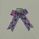 LUV HER Disney Stitch Hair Bows For Girls - One Large Printed Hair Bow Featuring your Favorite Stitch Characters - Alligator Clip - Large Bows for Daily Styling or Special Occasions, Ages 3+