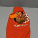 SHIAOMIN Thanksgiving Dog Sweater - Turkey Dogs Pullover Classic Knitwear with Leash Hole Warm Winter Pet Turtleneck Sweaters Apparel for Small Medium Breeds (XL) (Orange)