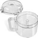 3-Quart Clear Cutter Bowl (112203) and Polycarbonate Lid (106458S), Compatible with Robot Coupe R2 Series Food Processors