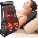 Shiatsu Neck and Back Massager with Heat,Neck Massager for Pain Relief deep Tissue,3D Kneading Massage Pillow for Back,Shoulder,Leg,Gifts for Mom,Dad,Women (Black)