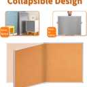 maxtek Large Cork Board 96 x 48 in, Bulletin Board for Walls, 8'x 4' Extra Aluminum Framed Corkboard, Foldable Wall Mounted Back to School Pin Memo Notice Cork Board for Office, Home Wall Display