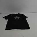 Dark Grey Star on Multiple Colours T-Shirt (Small, Black)