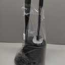 MR.SIGA Toilet Plunger and Bowl Brush Combo for Bathroom Cleaning, Black, 1 Set (One Size)