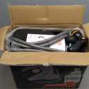 SUNPOW Retractable Garden Hose Reel - 1/2 inch x 50ft Wall Mounted Hose Reel with 3/4 inch Brass Fitting & 10 Function Sprayer Nozzle - Any Length Lock, Auto Rewind System, 180Swivel Bracket - Grey