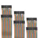 120pcs 40cm Dupont Wire Female to Female Breadboard Jumper Wires 15.7 inch 1pin-1pin 2.54mm Connector Multicolored Ribbon Cables DIY Wires Length 10 15 20 30 40 50 100cm Optional