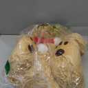 MorisMos Teddy Bear Stuffed Animal Plush Toy, 16in Santa Teddy Bear, Soft & Cuddly Bear Gift for Girl Boy Kid, Brown Holiday Decoration for Room Birthday Party Favors