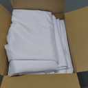Fitable 8 Pack Rectangle Tablecloths: Stain Resistant Wrinkle Free Circle Table Clothes, Washable Reusable Polyester Table Covers for Wedding Party Birthday Banquet Reception(White, 60x102 Inch)