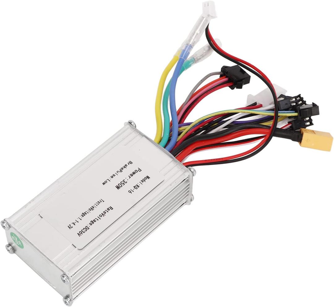 36V 350W Electric Bicycle Brushless Controller, Aluminum Alloy Brushless Motor Speed Lithium Battery Control for E Bikes Scooter 36V 350W