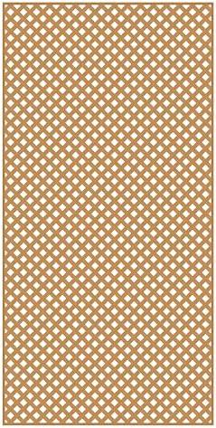 4 ft. x 8 ft. Sierra Cedar Privacy Diamond Vinyl Lattice