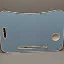 Laptop Bed Desk, Foldable Lap Desk, Portable Lap Table, Laptop Stand with Cup Holder & Tablet Slot & Lifting Handle for Working Writing Drawing & Eating - Blue