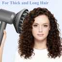 6-Inch Diffuser Attachment for Dyson Hair Dryers, Curl-Enhancing Large Diffuser Compatible with Dyson Supersonic Hair Dryer Attachment, Faster Drying Defines Curls for Waves Curls Coils Hair