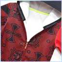 Boys Halloween Cartoon Outfit Red Long Sleeve Zipper Up Hoodies Novelty Pants Set (Red)