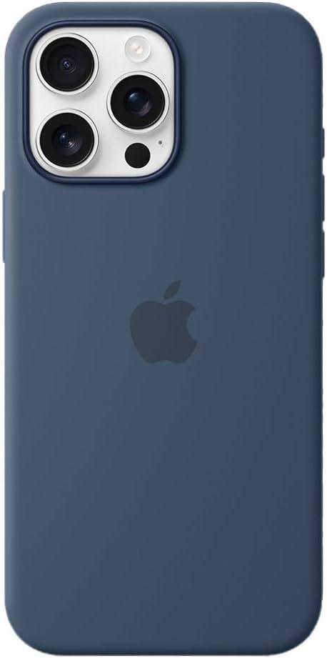 Apple iPhone 16 Pro Max Silicone Case with MagSafe and Camera Control - Denim