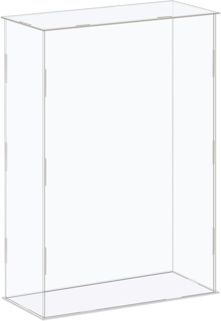 MECCANIXITY Acrylic Display Case Box Clear Dustproof Protection Showcase 10x4.3x14.1 Inch for Collectibles Display