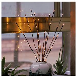 Mo&Ka 2 Pack Branch Lights - Led Branches Battery Powered Decorative Lights Tall Vase Filler Willow Twig Lighted Branch for Home Decoration Warm White - 29 Inches 20 LED Lights (Branches Light)