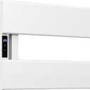 Electric Towel Warmer with Smart LED Timer, Modern 2 Bar Large Panel Heated Towel Rack, Wall-Mounted Plug-in/Hardwired 2-in-1, Rapid Warmth for Bathrooms, Alpine White