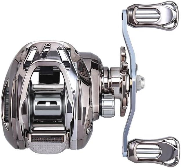 Silver Anti-Explosion line Water Drop Reel Fishing Reel Anti-seawater Metal Long-Throw Water Drop Reel Fishing Gear Fishing line Reel 6.3 Speed Ratio