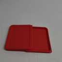 Sophico 6 Cup Rectangle Silicone Storage Cover Lids Replacement for Pyrex 7211-PC Glass Bowls, Container Not Included (Red)