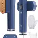 Steamer for Clothes,Sundu Portable 2 In 1Handheld Garment Steamer,15s Fast Heat-up,100ml Water Tank,Steamer Ironing Gloves,20 Minutes of Continuous Ironing Removes Wrinkle for Home,Office and Travel (Advanced Blue)
