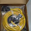 15ft 30 Amp to 50 Amp RV Locking Adapter Cord Compatible with Nema TT-30P Male to SS2-50R, Locking Female Power Dog Bone Plug for RV Trailer Camper, STW 10 Awg/3c